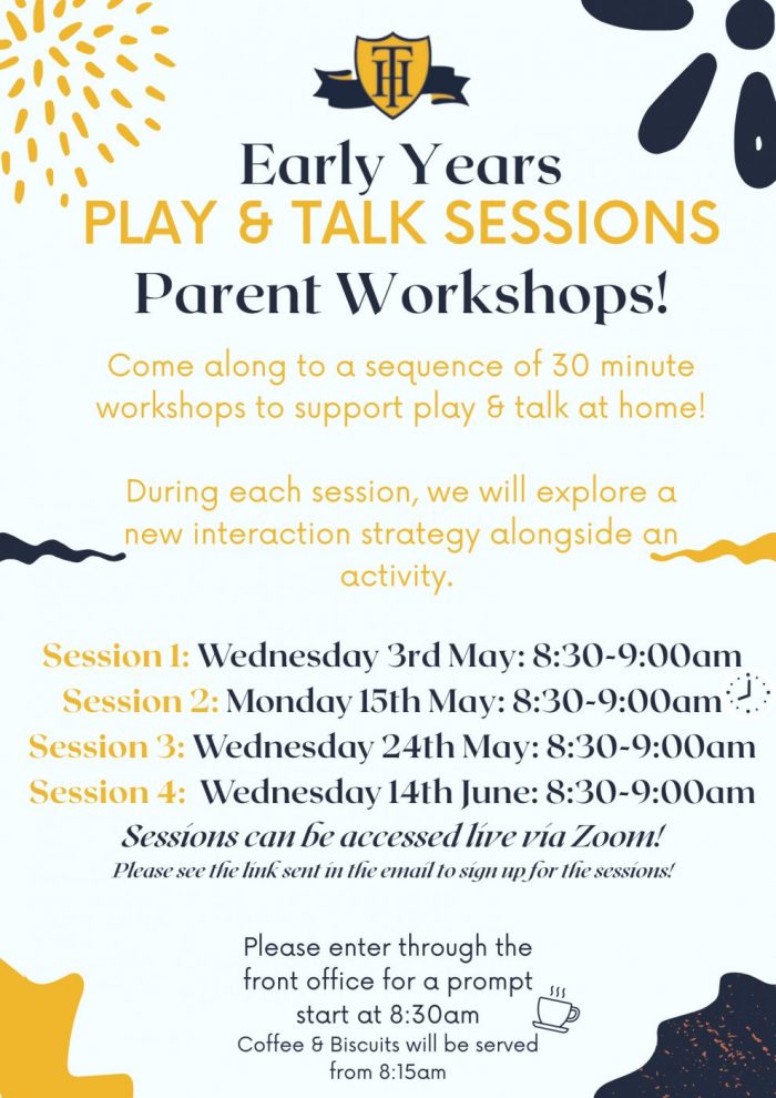 Holy Trinity Primary School | EYFS Play & Talk Workshops